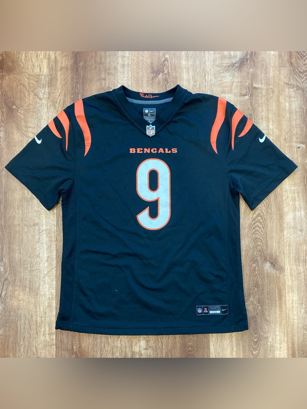 Nike Joe Burrow #9 Cincinnati Bengals Youth XL Jersey Black
